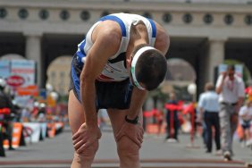 marathon runner, bullet man