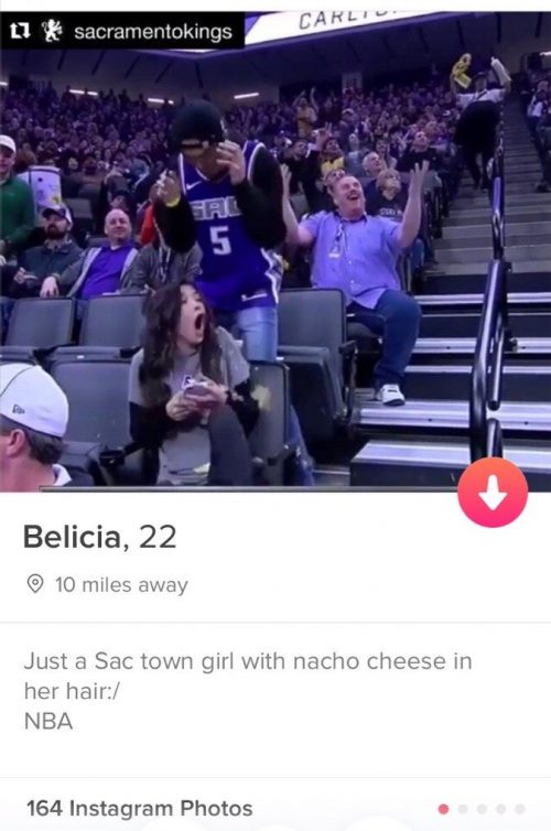 Funny Tinder bios Kings fan