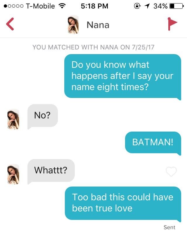 Genius Tinder pick up lines