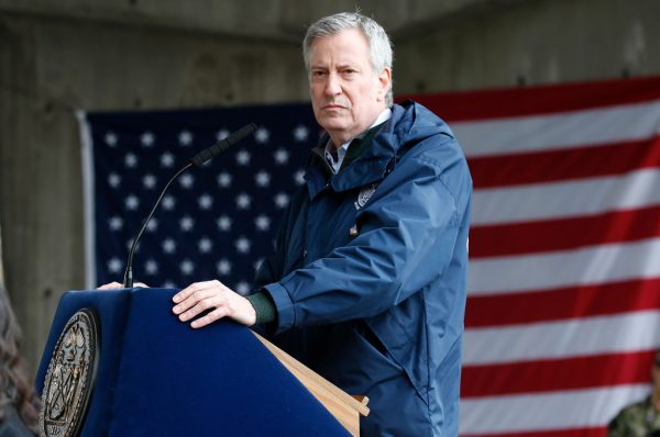 social distancing Bill de Blasio