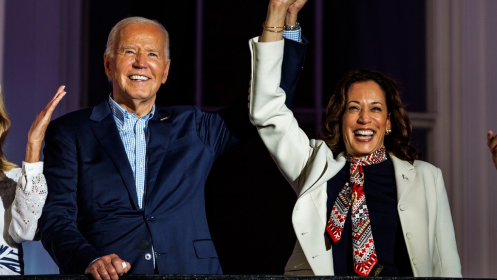 President Joe Biden and Vice President Kamala Harris at 4th of July event