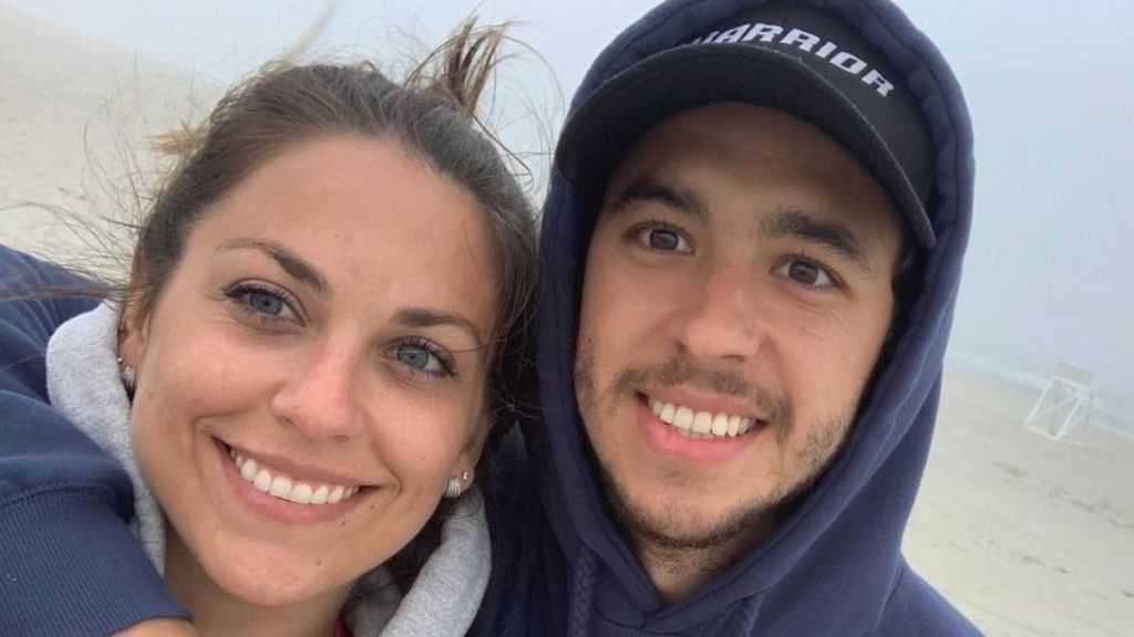 Meredith Gaudreau with her husband Johnny Gaudreau