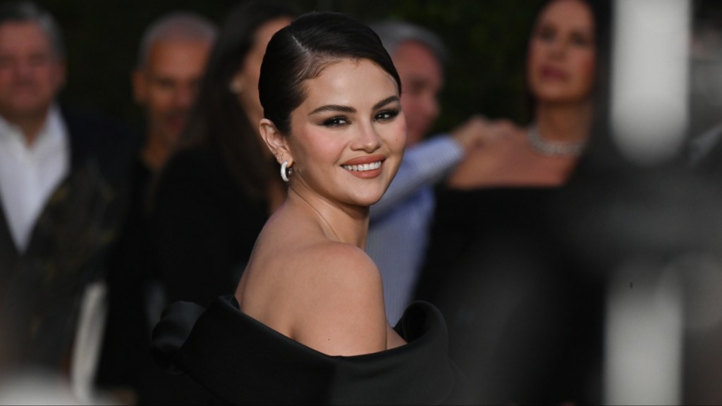 Selena Gomez Emilia Perez premiere Elie Saab gown