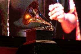 A view of a Grammy statue during a performance at the Chicago Chapter 60th Anniversary Concert at Millennium Park on September 16, 2021 in Chicago, Illinois.