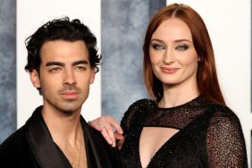 Joe Jonas and Sophie Turner attend the 2023 Vanity Fair Oscar Party hosted by Radhika Jones at Wallis Annenberg Center for the Performing Arts on March 12, 2023 in Beverly Hills, California.