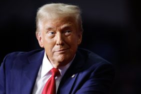 Republican presidential nominee, former President Donald Trump holds a campaign rally at the PPG Paints Arena on November 04, 2024 in Pittsburgh, Pennsylvania. With one day left before the general election, Trump is campaigning for re-election in the battleground states of North Carolina, Pennsylvania and Michigan.