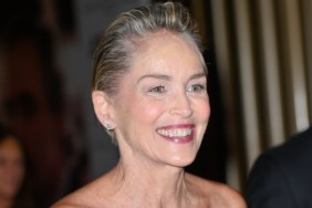 Sharon Stone's Statement Cape Featured 3000 Rose Embellishments