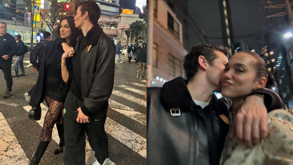 Dua Lipa and Callum Turner