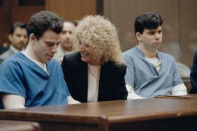 Erik Menendez with his attorney : Leslie Abramson and his brother Lyle Menendez. Los Angeles, 9th March 1994.