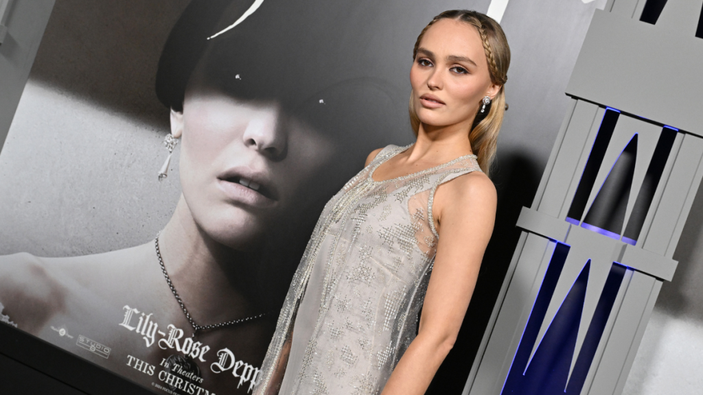 Lily-Rose Depp attends the Los Angeles Premiere of Focus Features' "Nosferatu" at TCL Chinese Theater on December 12, 2024 in Hollywood, California.