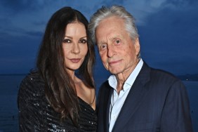 Michael Douglas & Catherine Zeta-Jones Kiss Daughter Carys On Her Graduation