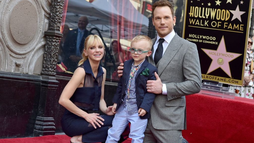 Chris Pratt Anna Faris reunite