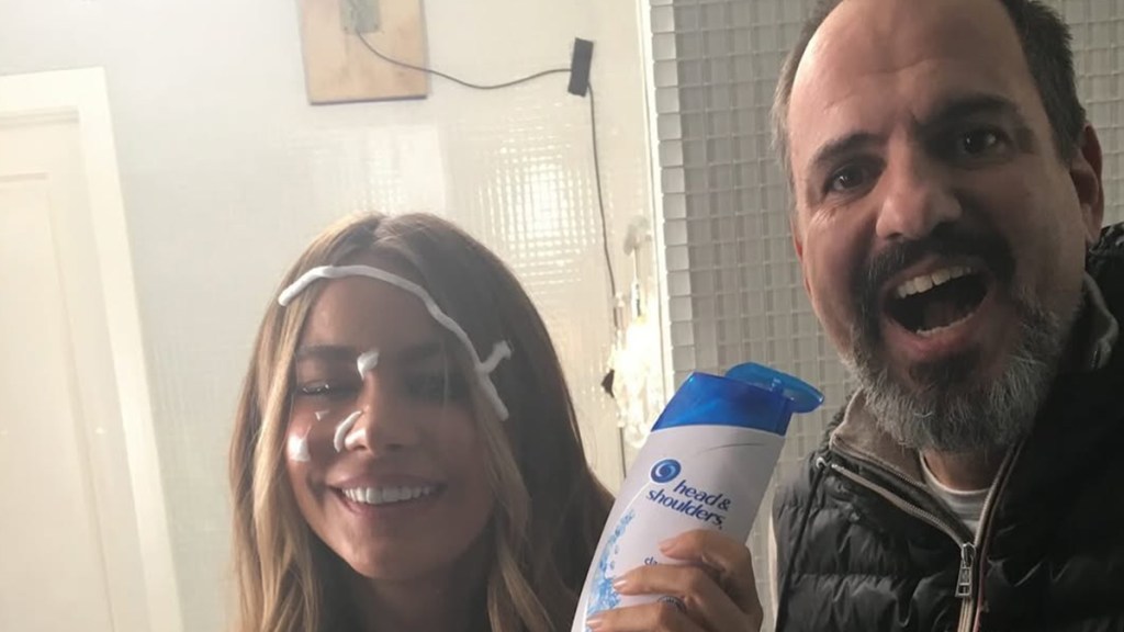 Sofia Vergara Confuses Fans With Shampoo-Covered Face