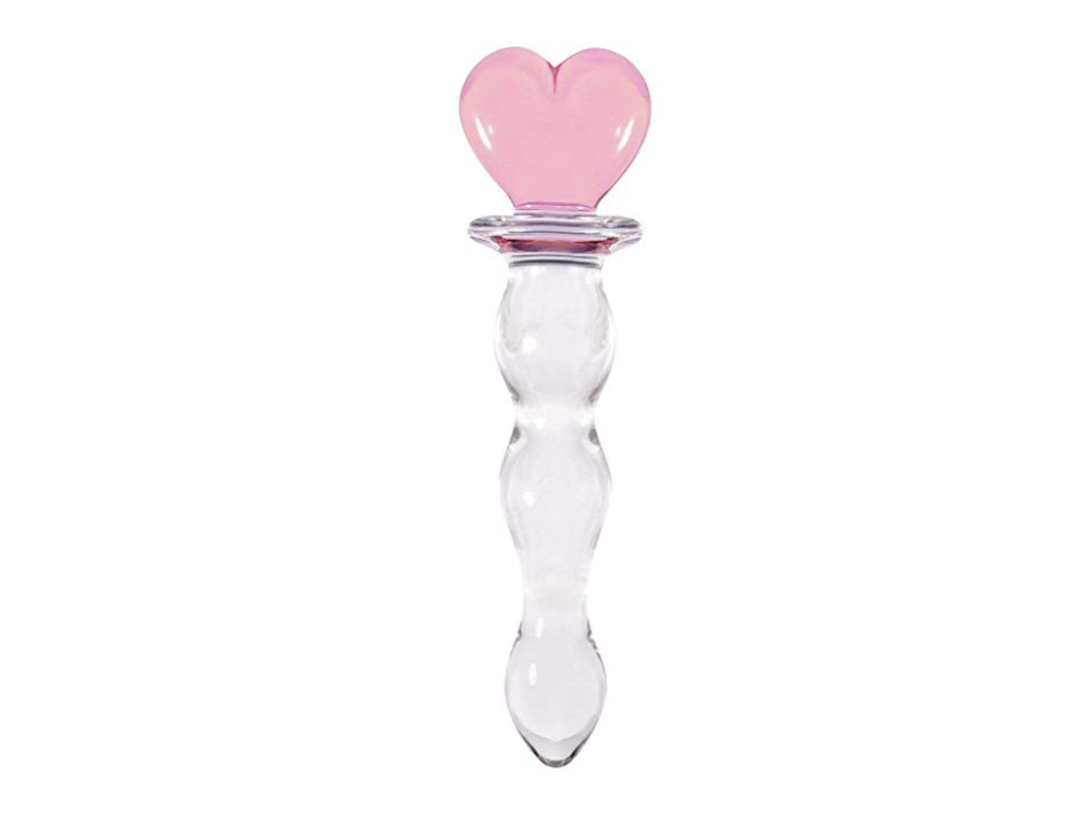 Wowlife Glass Dildo With Heart Handle