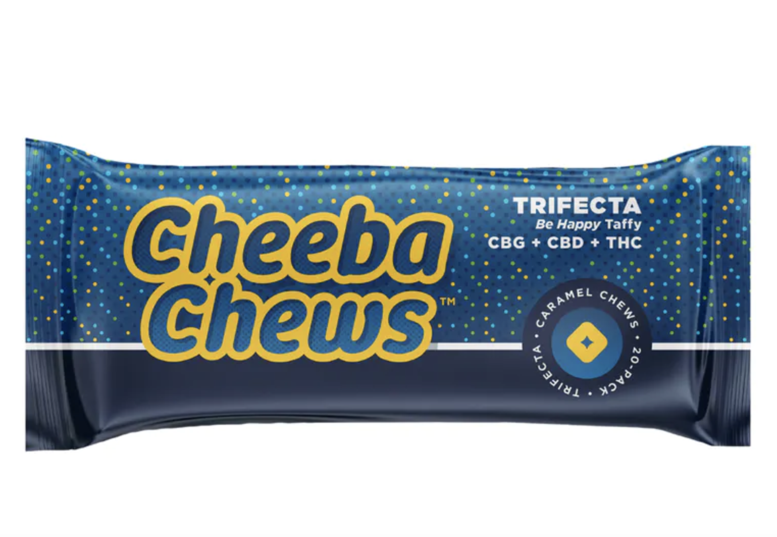Cheeba Chews Trifecta: Be Happy Caramel Taffy 5mg
