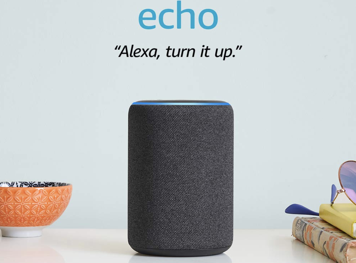 Echo (3rd Gen) – Charcoal and 4 Months of Amazon Music Unlimited Free With Autorenewal