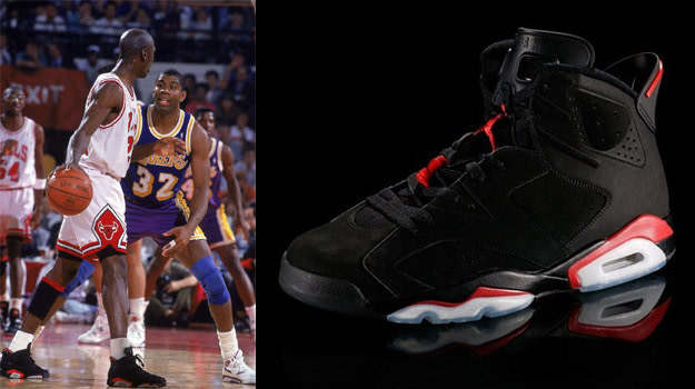 4. Air Jordan VI Infrared (Michael Jordan)