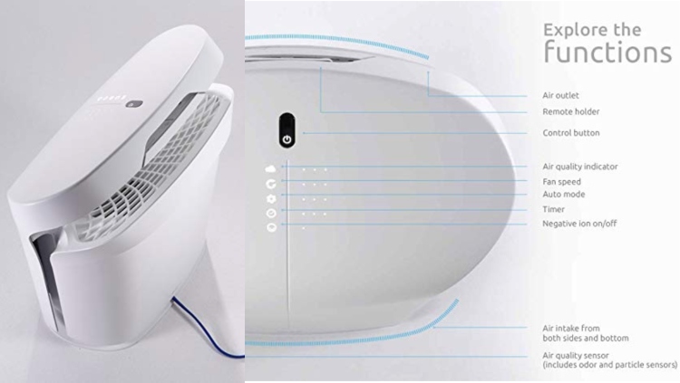 RabbitAir BioGS 2.0 Ultra Quiet HEPA Air Purifier