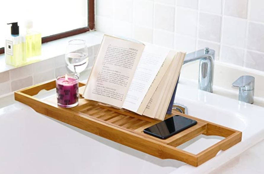 6. Bamboo Bathtub Tray