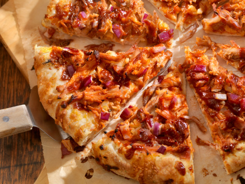 BBQ Chicken Pizza / Pinot Noir