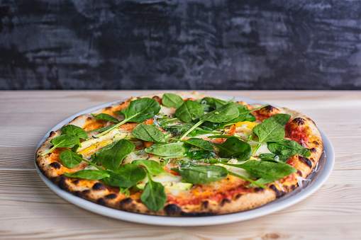 Spinach Pizza / Chardonnay