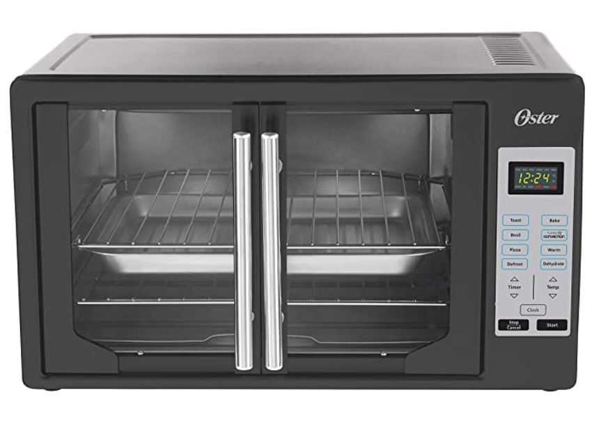 Oster TSSTTVFDDG-B French Door Toaster Oven, Extra Large, Black