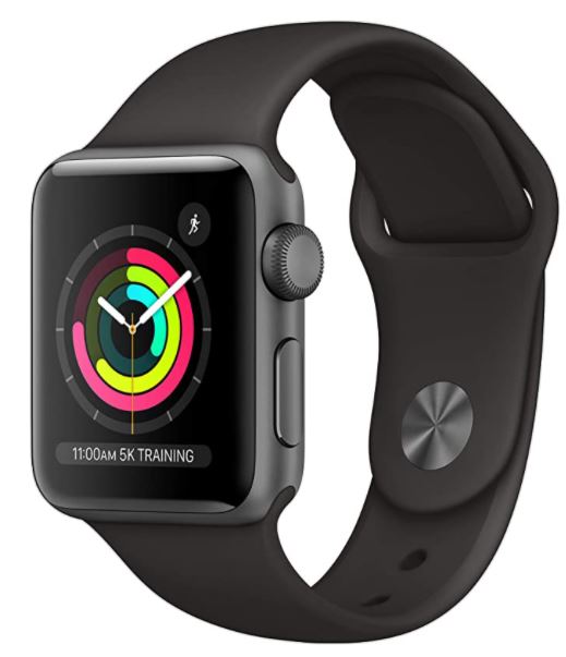 Apple Watch Series 3 (GPS, 38mm) - Space Gray Aluminum Case with Black Sport Band