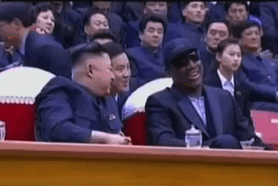 1. Making friends with Kim Jong-un.