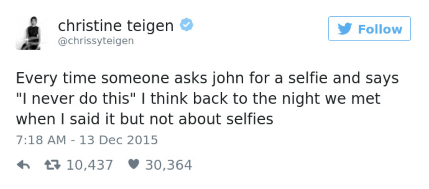 Teigen Tweets Farewell #12