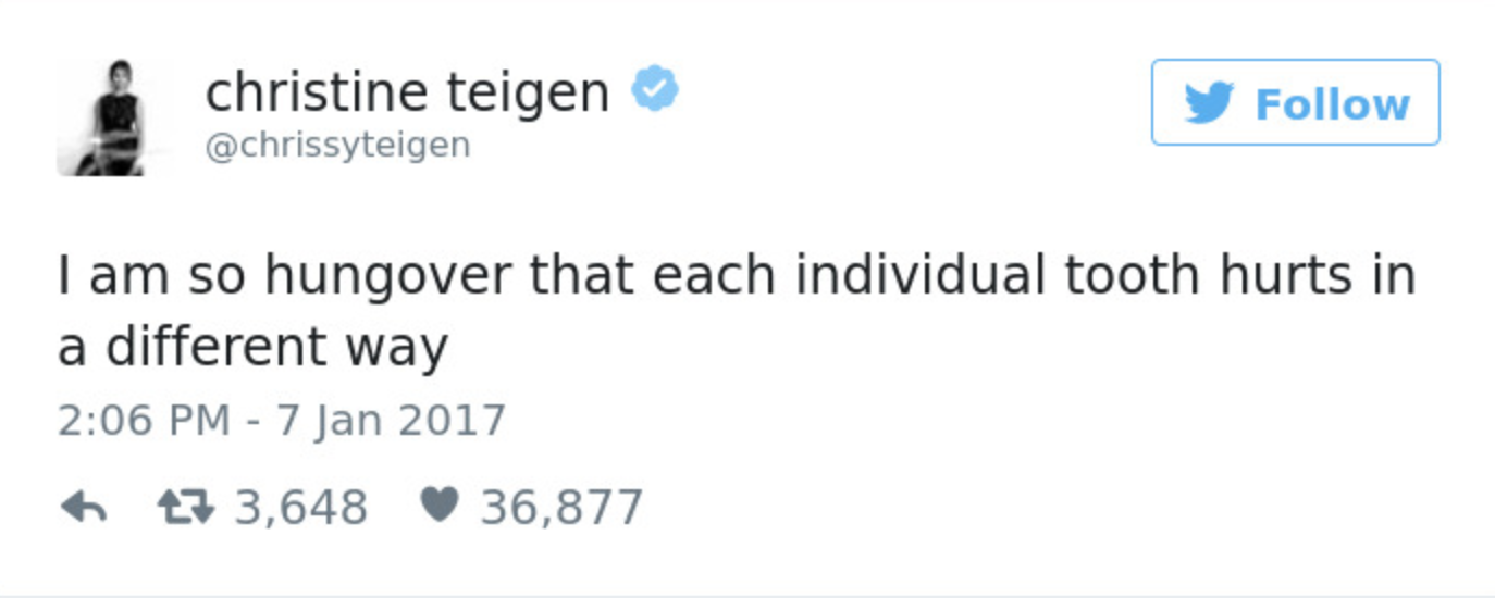 Teigen Tweets Farewell #15