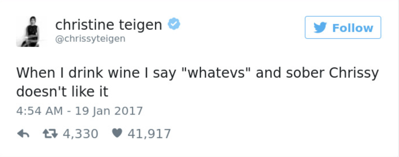 Teigen Tweets Farewell #16