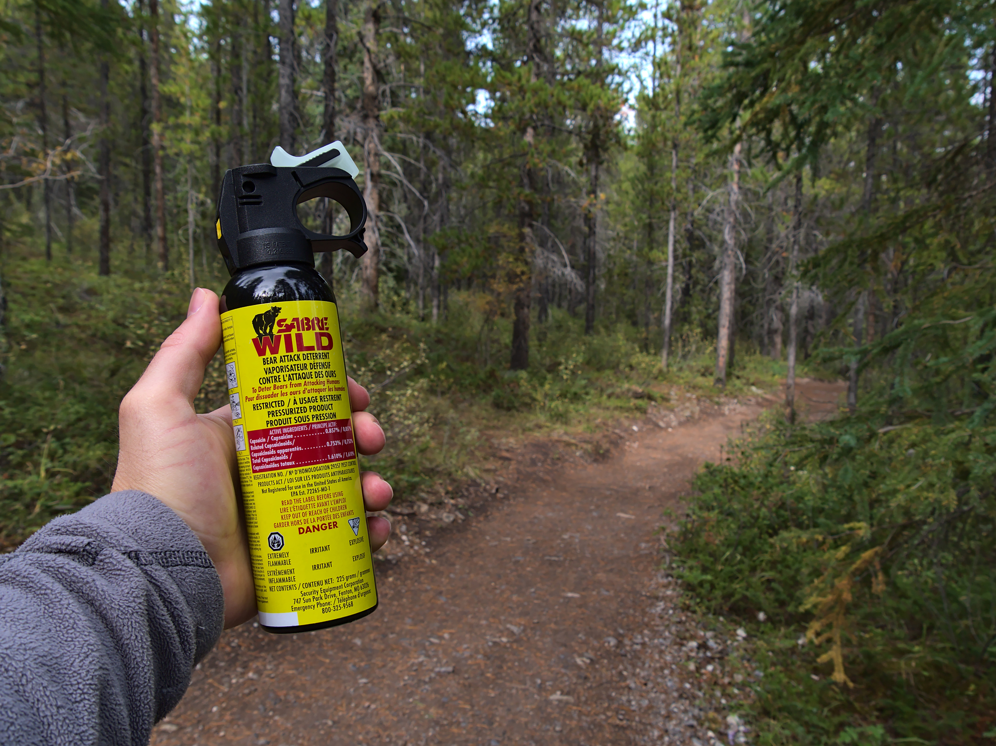 Bear spray - Destin-Fort Walton Beach Airport