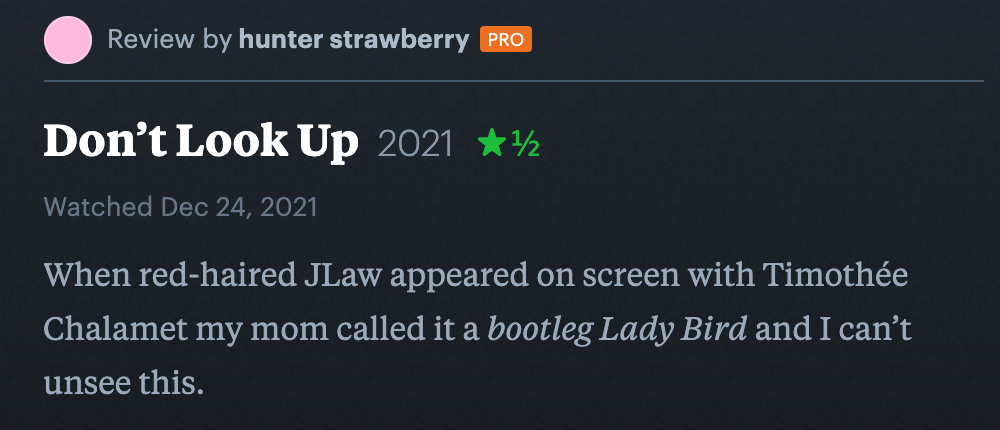 Bootleg Lady Bird